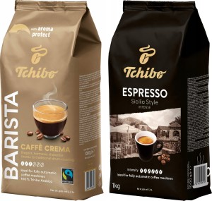 Kawa ziarnista Tchibo Barista Crema i Espresso Sicilia Zestaw 2 x 1 kg