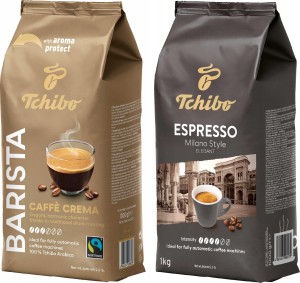 Kawa ziarnista Tchibo Barista Crema i Espresso Milano Zestaw 2 x 1 kg