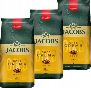 Kawa ziarnista JACOBS CREMA GOLD 3 x 1kg