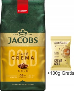 Kawa ziarnista JACOBS Crema Gold 1 Kg +100g Gratis!