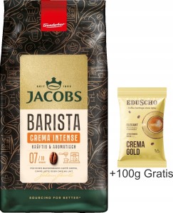 Kawa ziarnista JACOBS Barista Crema Intenso 1 Kg +100g Gratis!