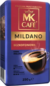 Kawa mielona bezkofeinowa MK CAFE MILDANO 250 gram