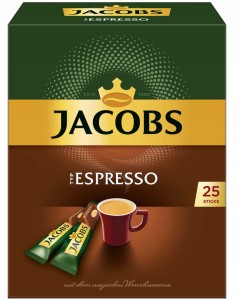 Kawa rozpuszczalna Jacobs Espresso 25 sticks saszetki