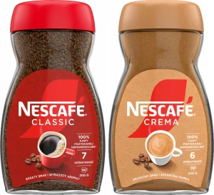 Kawa rozpuszczalna Nescafe CLASSIC i CREMA 2 x 200g Zestaw