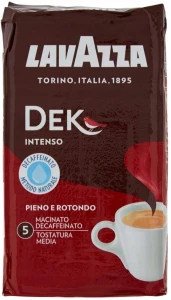 KAWA mielona LavAzza Bezkofeinowa DEK Intenso 250gr