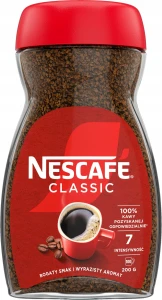 Kawa rozpuszczalna Nescafe CLASSIC 200g intensywność 7
