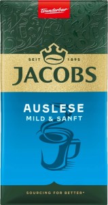 Kawa Mielona Jacobs Auslese Mild & Sanft 500g