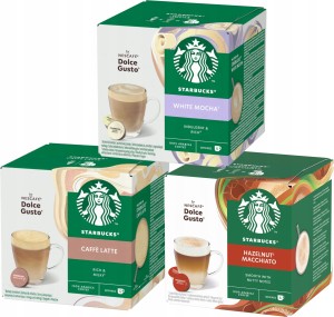 Kapsu?ki do Dolce Gusto Starbucks Zestaw Mleczny 3 x 12 sztuk