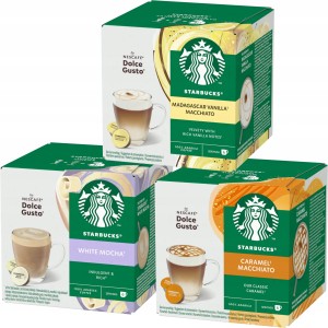 Kapsu?ki do Dolce Gusto Starbucks Zestaw kawy Smakowe 3 x 12 sztuk