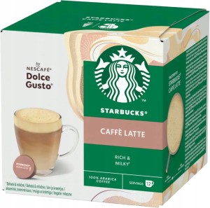 Kapsu?ki Dolce Gusto STARBUCKS Caffe Latte 12szt