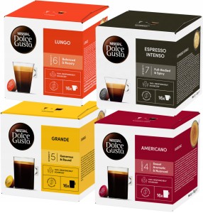 Kapsu?ki Dolce Gusto Nescafe Zestaw 4 x 16 sztuk