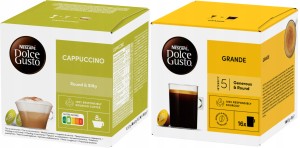 Kapsu?ki Dolce Gusto Nescafe Zestaw Cappuccino i Grande 2 x 16 sztuk