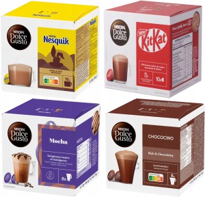 Kapsu?ki Dolce Gusto Nescafe Zestaw Czekoladowy 4 x 16 sztuk