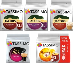 Kapsu?ki TASSIMO Jacobs MEGA Zestaw CREMA XL 85szt