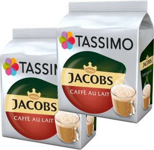 Kapsu?ki TASSIMO Jacobs Cafe Au Lait 2 x 16 sztuk
