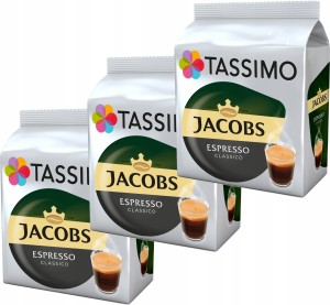 Kapsu?ki TASSIMO Jacobs Espresso Classico 3 x 16 sztuk