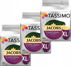 Kapsu?ki TASSIMO Jacobs Caffe Crema Intenso XL 3 x 16