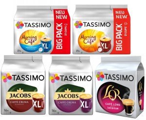 Kapsu?ki Tassimo Jacobs zestaw XL mix 106 sztuk