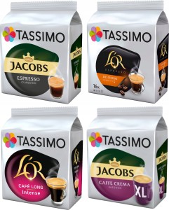Tassimo Zestaw Espresso, Lor Delizioso, Lor Cafe Long Intense, Intenso Xl