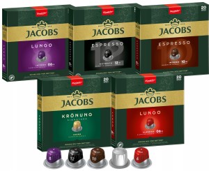 Kapsu?ki Jacobs do Nespresso Zestaw 100 sz