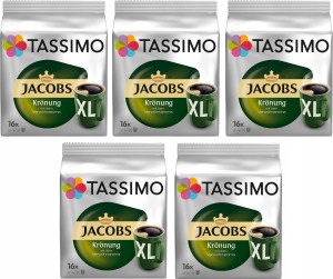 Kapsu?ki kawa TASSIMO Jacobs Kronung XL 16 sztuk x5