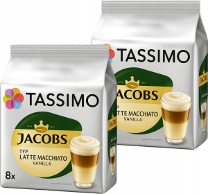 Kapsu?ki do TASSIMO Jacobs Latte Macchiato Vanilla 2 x 8 kaw