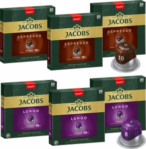 KAWA do NESPRESSO JACOBS ZESTAW ESPRESSO i LUNGO 120 sztuk