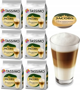 Kapsu?ki do TASSIMO Jacobs Latte Macchiato Vanilla 6 x 8 kaw