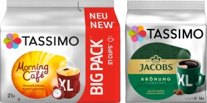 Kapsu?ki Tassimo Zestaw Morning Strong 21 szt + Kronung XL 16 szt