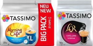 Kapsu?ki Tassimo Zestaw Morning Mild 21 szt + L'OR Cafe Long Intense 16 szt