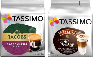 Kapsu?ki Tassimo Zestaw Intenso XL i Baileys Macchiato 2 x 16 kapsu?ek