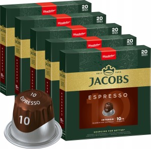 KAWA do NESPRESSO JACOBS ESPRESSO INTENSO 100 sztuk