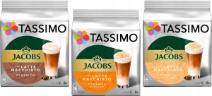 Kapsu?ki Tassimo Jacobs Zestaw Latte 3 x 16