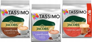 Kapsu?ki Tassimo Jacobs Zestaw Mleczny 3 x 16 sztuk
