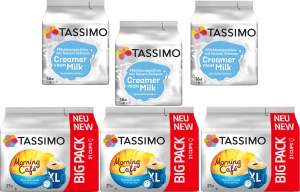Kapsu?ki Tassimo Morning Cafe Mild & Smooth + ?mietanka zestaw 6 opakowa?
