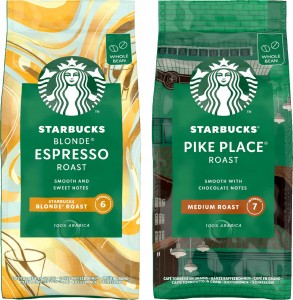 Kawa ziarnista Starbucks zestaw Blonde Espresso Roast + Pike Place 2 x 450g