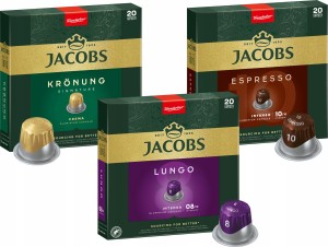 Kapsu?ki Jacobs do Nespresso(r)* Lungo, Espresso, Kronung 60 kapsu?ek