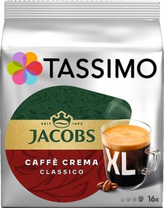 Kapsu?ki TASSIMO Jacobs Caffe Crema Classico XL 16