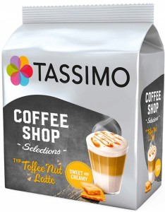 NEW Kapsu?ki TASSIMO Toffee Nut Latte 8 Creamy