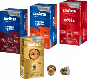 Kapsu?ki do Nespresso Lavazza Ricco Rossa Forte Zestaw 3x30 + 10 Oro