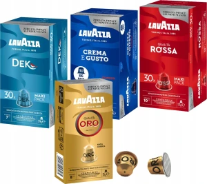 Kapsu?ki do Nespresso Lavazza Rossa Classico DEK Zestaw 3x30 + 10 Oro