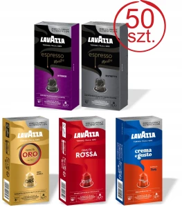 Kapsu?ki do Nespresso Lavazza Zestaw Maestro Oro 50 sztuk