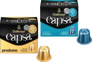 Kapsu?ki do Nespresso Dallmayr Capsa Zestaw Azzurro Prodomo 2 x 39 sztuk