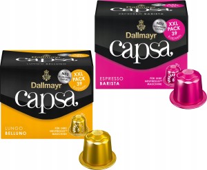 Kapsu?ki do Nespresso Dallmayr Capsa Zestaw Espresso Lungo 2 x 39 sztuk