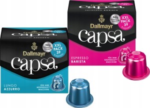 Kapsu?ki do Nespresso Dallmayr Capsa Zestaw Azzurro Barista 2 x 39 sztuk