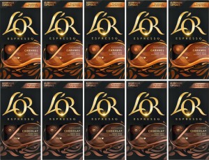 Kapsu?ki do Nespresso Jacobs L'OR Zestaw smakowy 10 x 10 sztuk