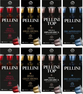 Kapsu?ki do Nespresso Pellini Zestaw 80 sztuk (8 x 10 kaps)