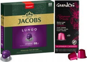 Kapsu?ki do Nespresso Jacobs i Grand Cru 40 sztuk Zestaw