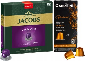 Kapsu?ki do Nespresso Jacobs i Grand Cru 40 sztuk Zestaw