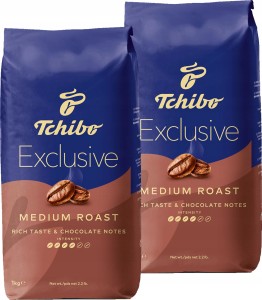 Kawa ziarnista Tchibo Exclusive Medium Roast 2 x 1kg
